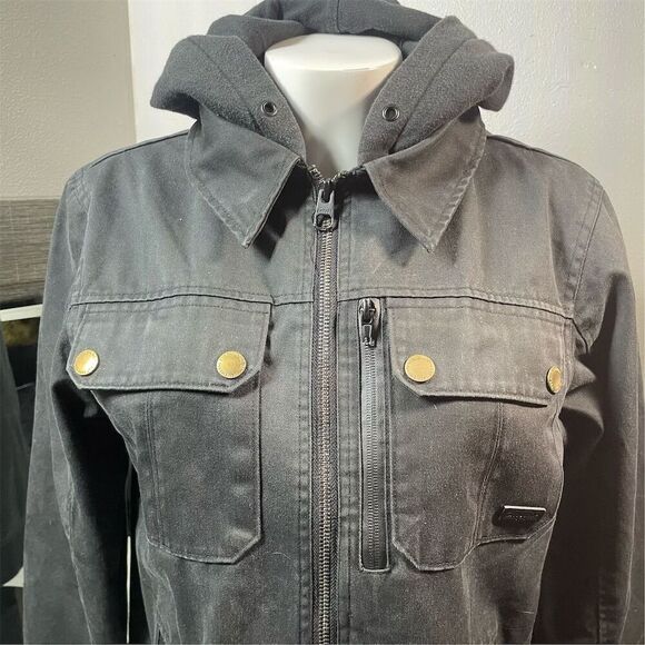 Empyre black Hooded Men’s Jacket Size S - Picture 9 of 10